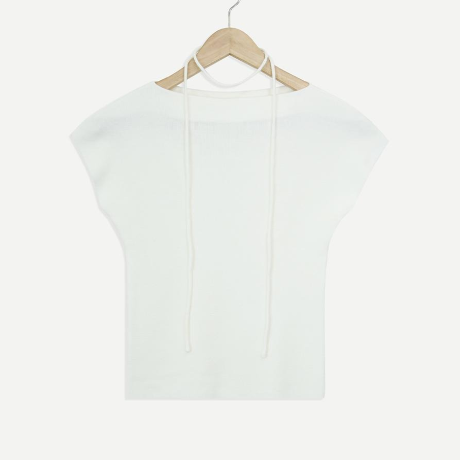 Moiti Boatneck Short-Sleeve Knit