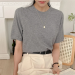 EVE.R – S020 Round-Neck Short Sleeve Knit Jumper
