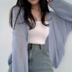 JENNIE – кардиган Yeorifit Sheer Cool Knit Cardigan