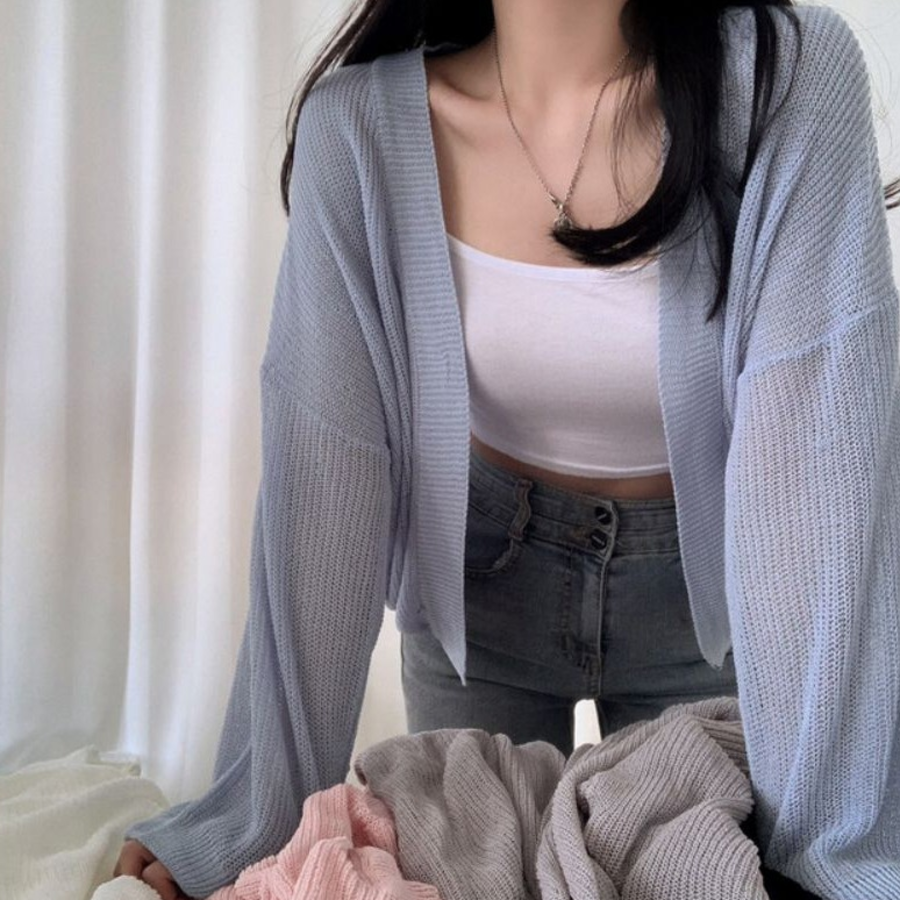 JENNIE – кардиган Yeorifit Sheer Cool Knit Cardigan