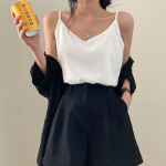 Mainne Strap Sleeve Blouse Tank Top