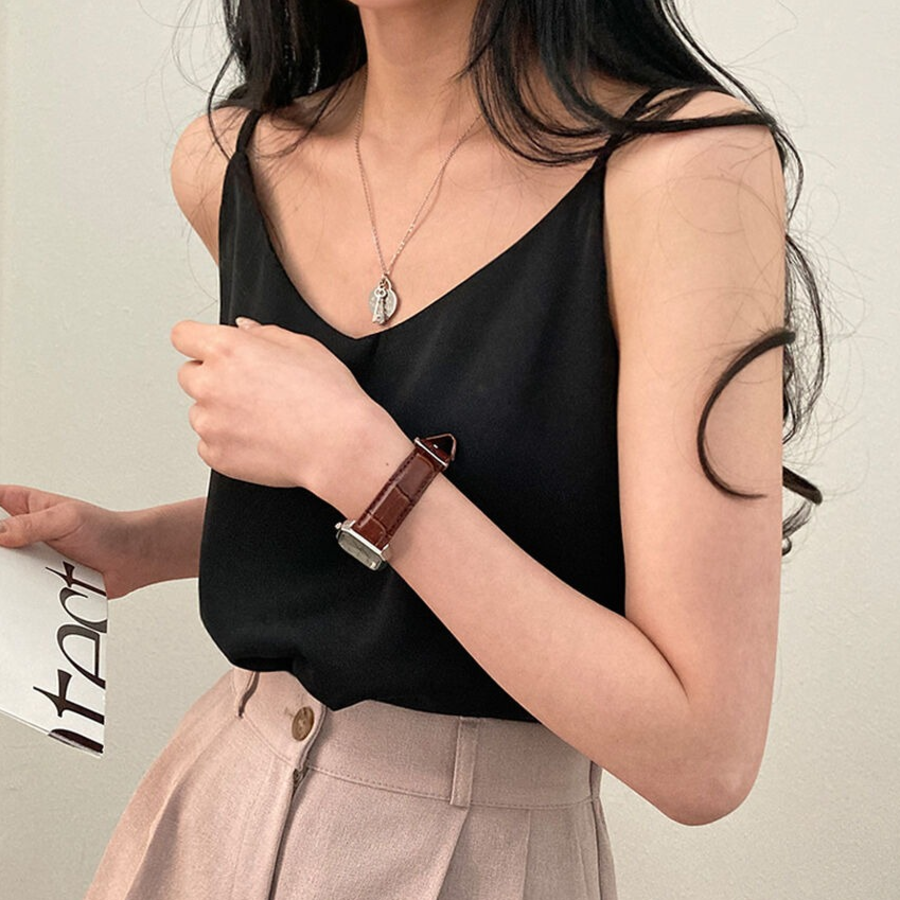 Mainne Strap Sleeve Blouse Tank Top