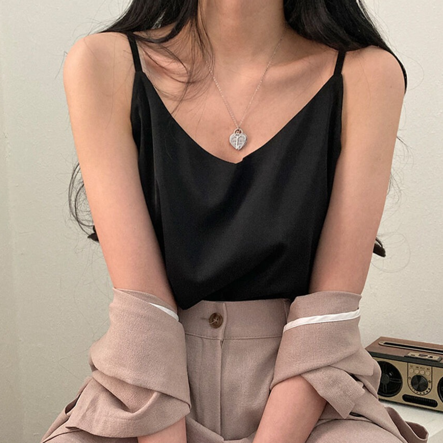 Mainne Strap Sleeve Blouse Tank Top