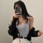 Mainne Strap Sleeve Blouse Tank Top