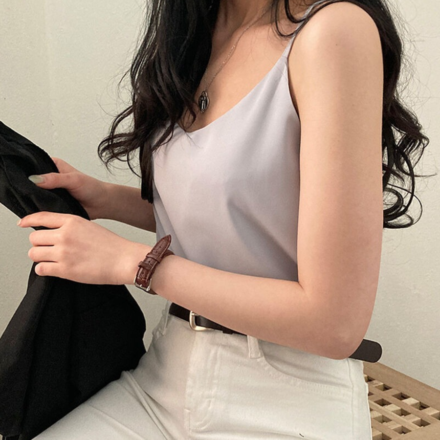 Mainne Strap Sleeve Blouse Tank Top