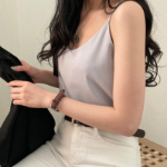 Mainne Strap Sleeve Blouse Tank Top