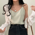 Mainne Strap Sleeve Blouse Tank Top