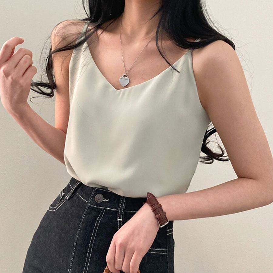 Mainne Strap Sleeve Blouse Tank Top