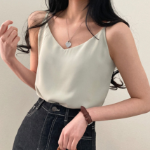 Mainne Strap Sleeve Blouse Tank Top