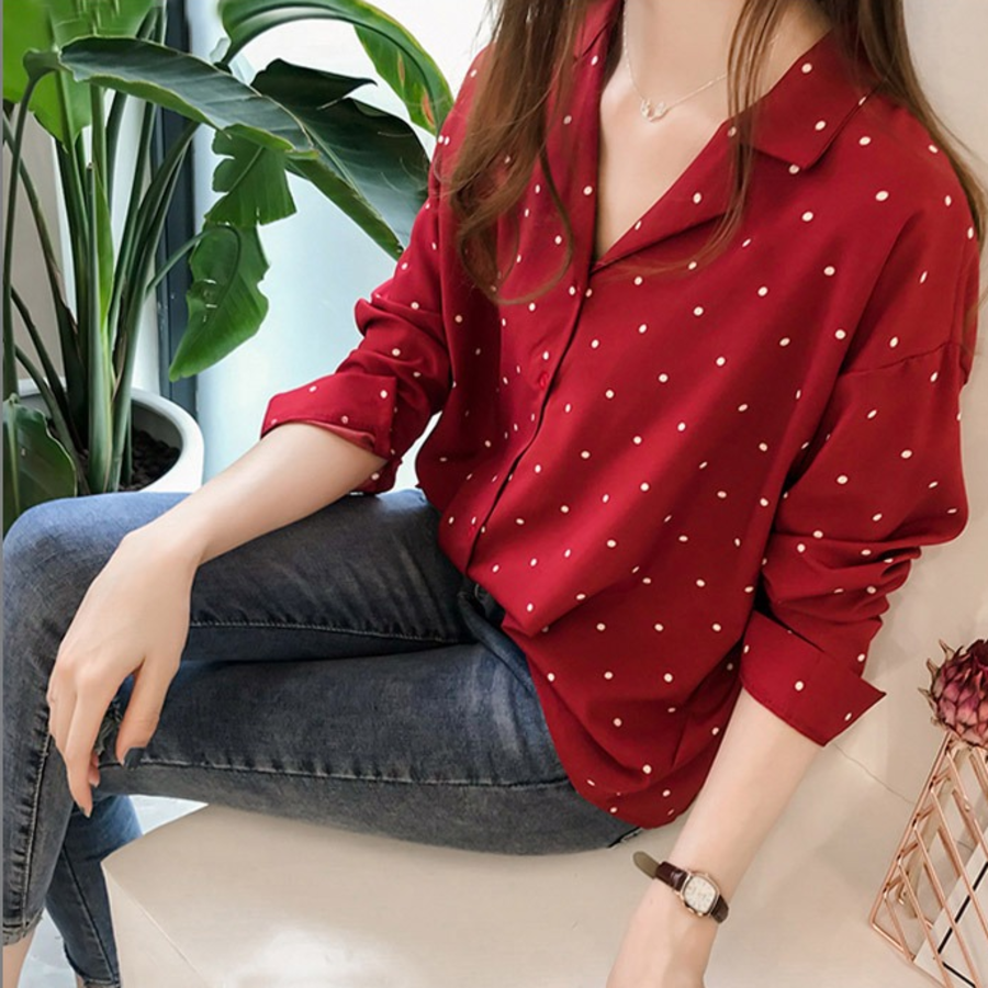 Earing – блузка Ribbon Chiffon Lace Blouse