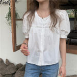 Alena – блузка Puff Button Blouse
