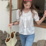 Alena – блузка Puff Button Blouse