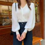 Daily – блузка- кардиган Puff Sleeve