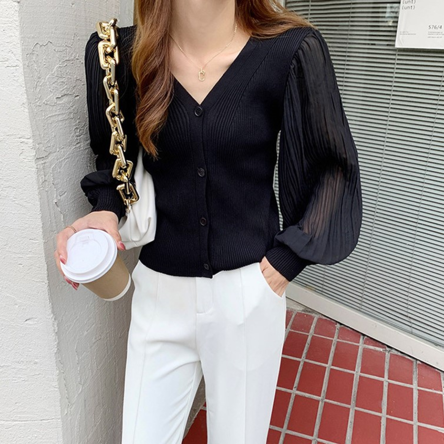 Daily – блузка- кардиган Puff Sleeve