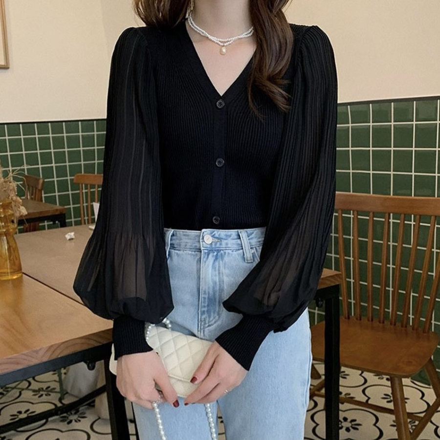 Daily – блузка- кардиган Puff Sleeve