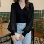 Daily – блузка- кардиган Puff Sleeve