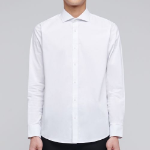 Wide Spread Collar Dress Shirt [White]