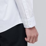 Wide Spread Collar Dress Shirt [White]