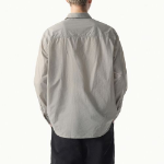 City Leisure Lightweight Nylon Oversized Shirt [Light Grey]