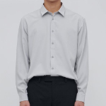 Relax Fit Silky Shirt [Light Grey]