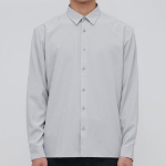 Relax Fit Silky Shirt [Light Grey]