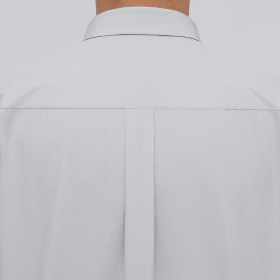 Relax Fit Silky Shirt [Light Grey]