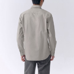Basic Washed Poplin Shirt [Light Warm Grey]
