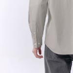Basic Washed Poplin Shirt [Light Warm Grey]
