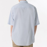 Relaxed Soft Poplin Short Sleeve Shirt [Sky Blue]