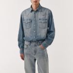Denim Western Shirt [Light Indigo]
