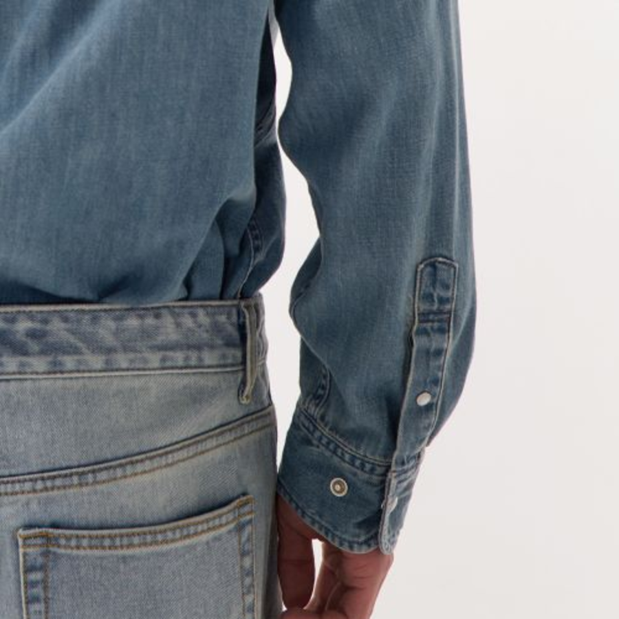 Denim Western Shirt [Light Indigo]