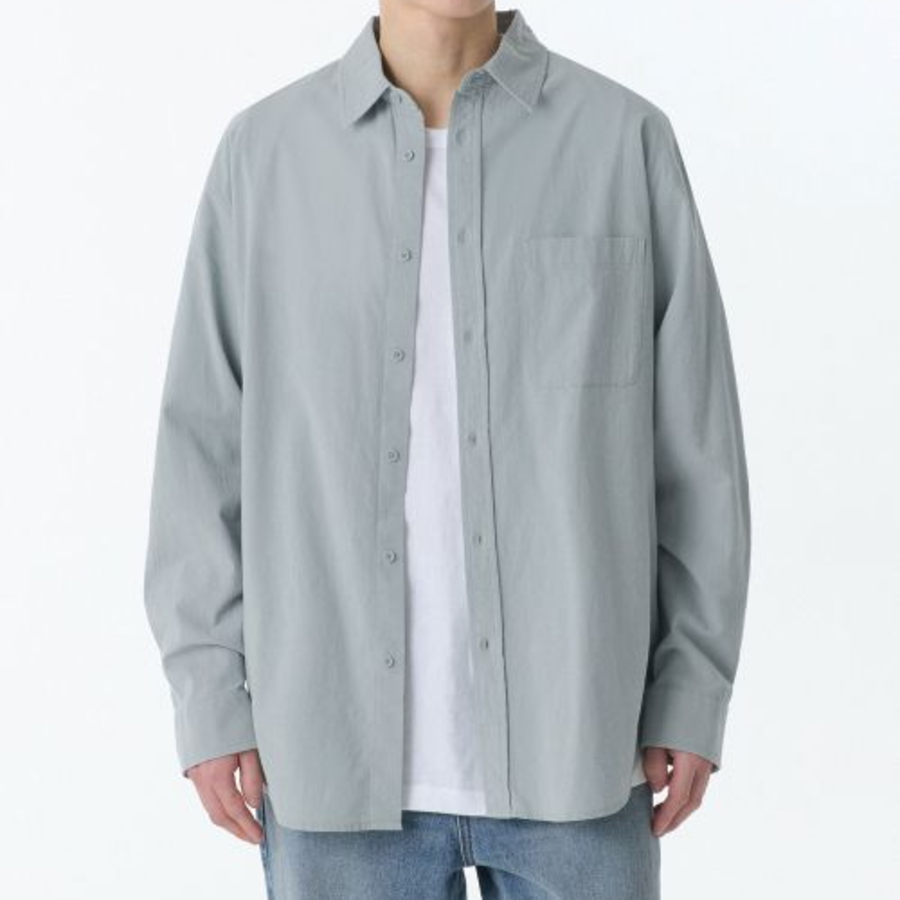 Relaxed Natural Touch Shirt [Mint Grey]