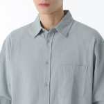 Relaxed Natural Touch Shirt [Mint Grey]