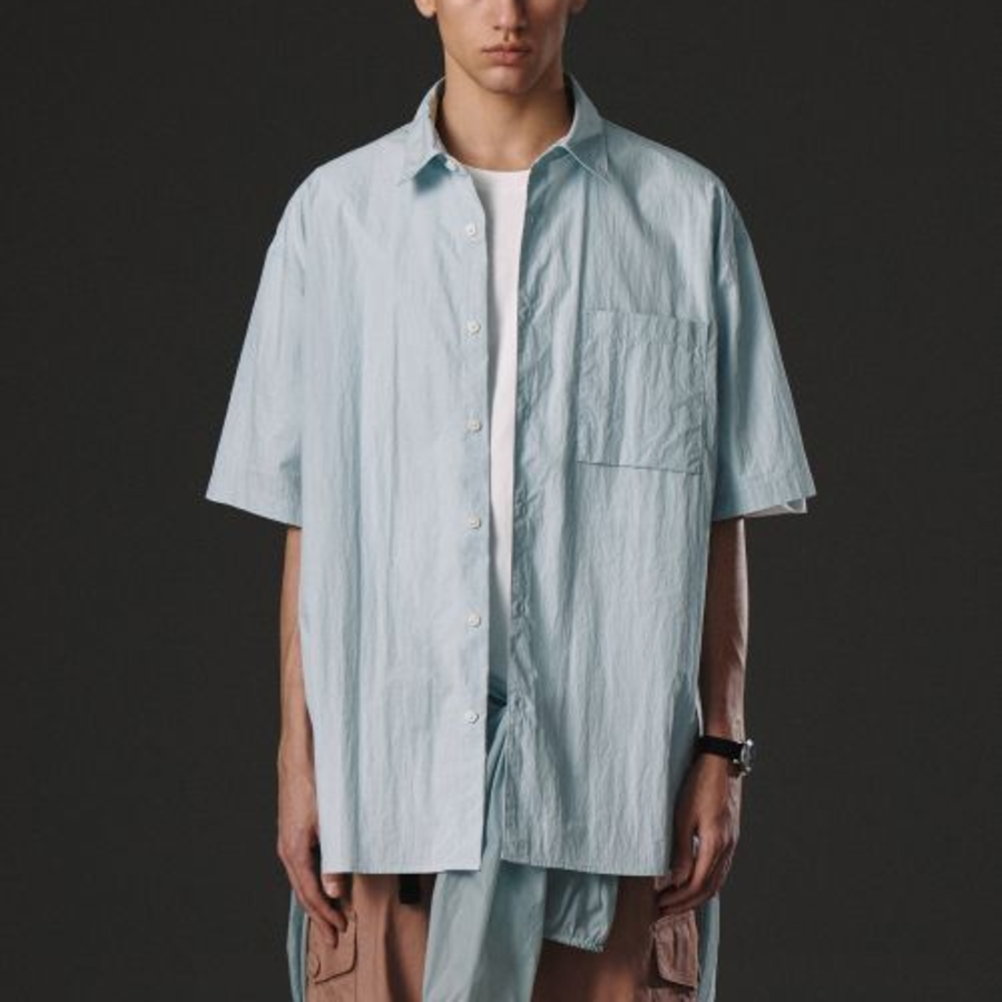 City Leisure CN Oversized Short Sleeve Shirt [Cloudy Blue]