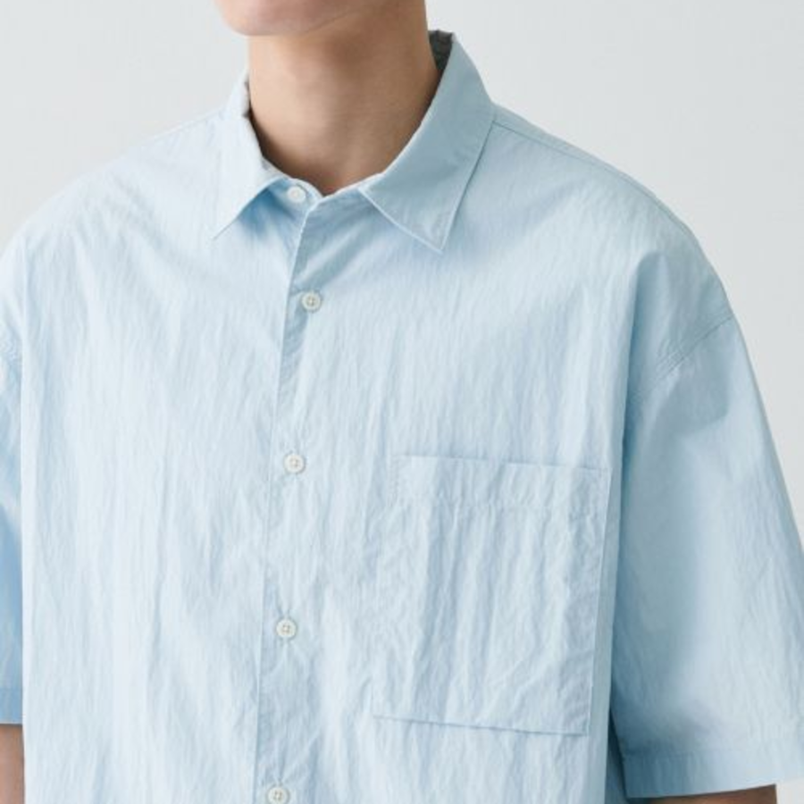 City Leisure CN Oversized Short Sleeve Shirt [Cloudy Blue]
