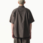 City Leisure Lightweight Nylon Oversized Short Sleeve Shirt [Mud Grey]