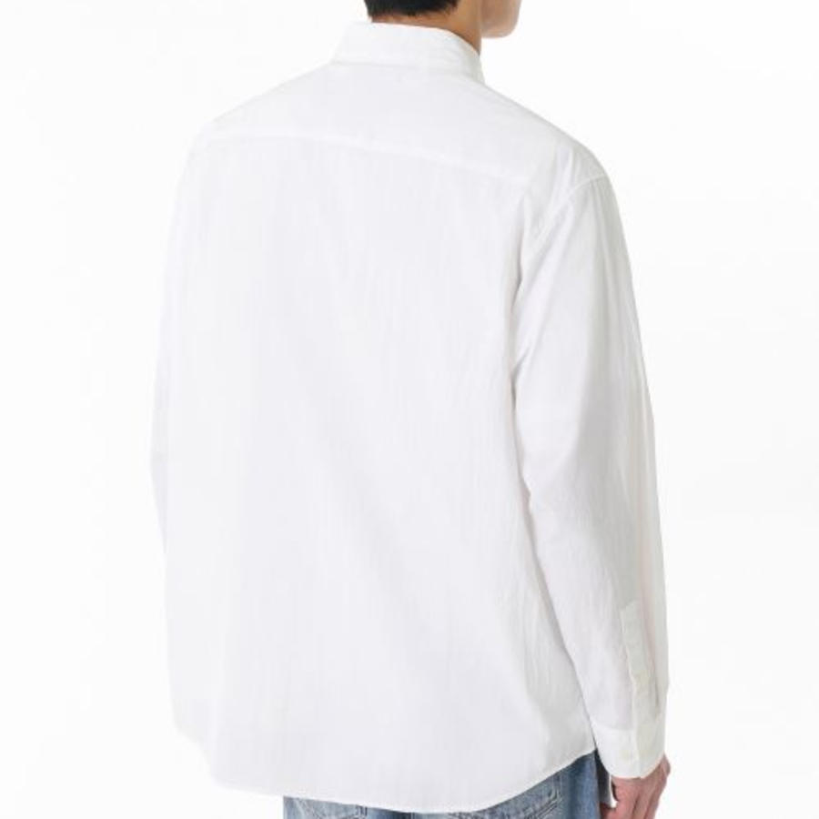 Relaxed Lightweight Nylon Shirt [White]