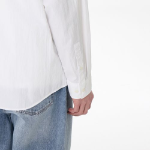 Relaxed Lightweight Nylon Shirt [White]