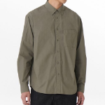 Relaxed Washed Poplin Shirt [Dusty Khaki]