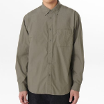 Relaxed Washed Poplin Shirt [Dusty Khaki]