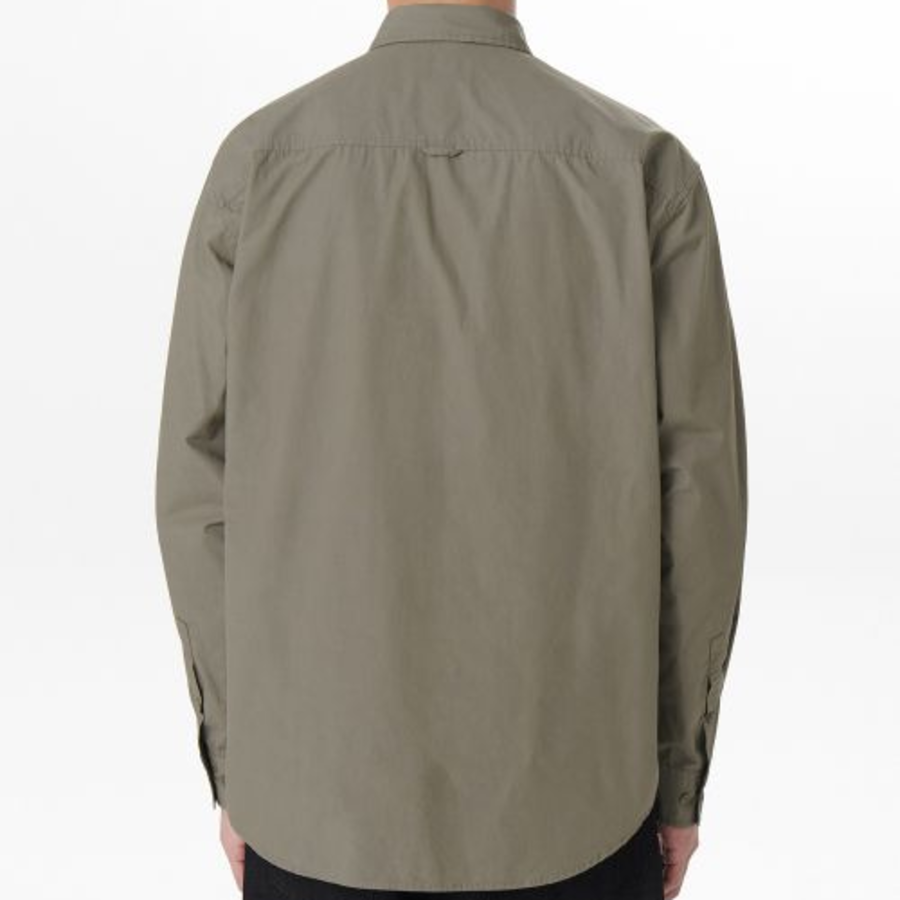 Relaxed Washed Poplin Shirt [Dusty Khaki]