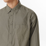 Relaxed Washed Poplin Shirt [Dusty Khaki]