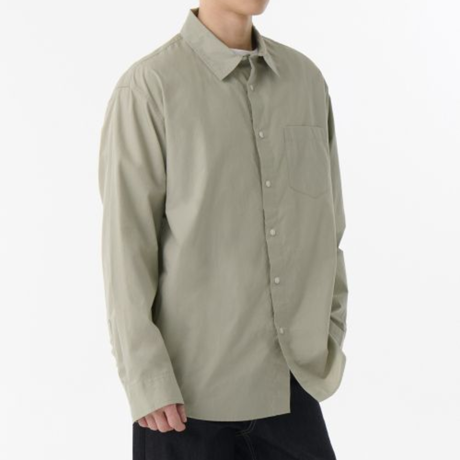 Relaxed Soft Poplin Shirt [Pistachio]