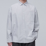 Oversized Oxford Shirt [Gray]
