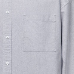 Oversized Oxford Shirt [Gray]