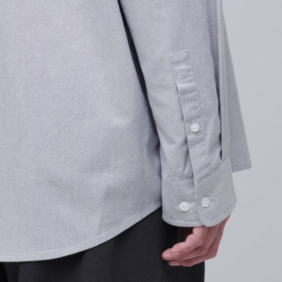 Oversized Oxford Shirt [Gray]