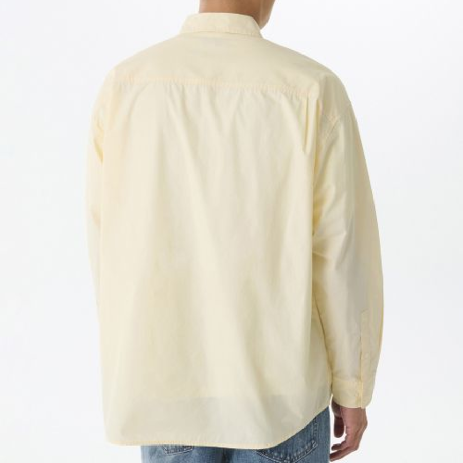 Oversized Washed Poplin Shirt [Lemon]