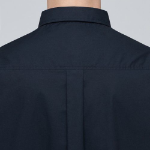 Oversized Poplin Short Sleeve Shirt [Navy]