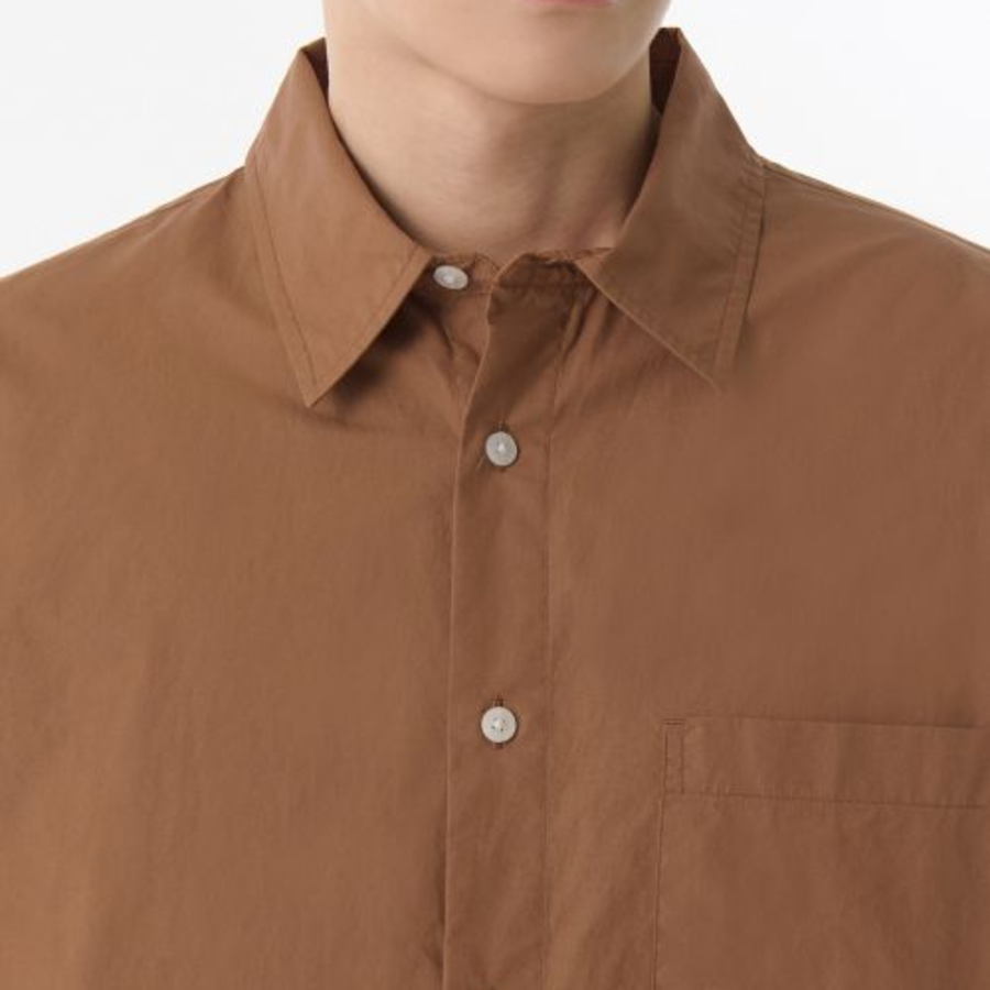 Relaxed Soft Poplin Shirt [Dusty Orange]