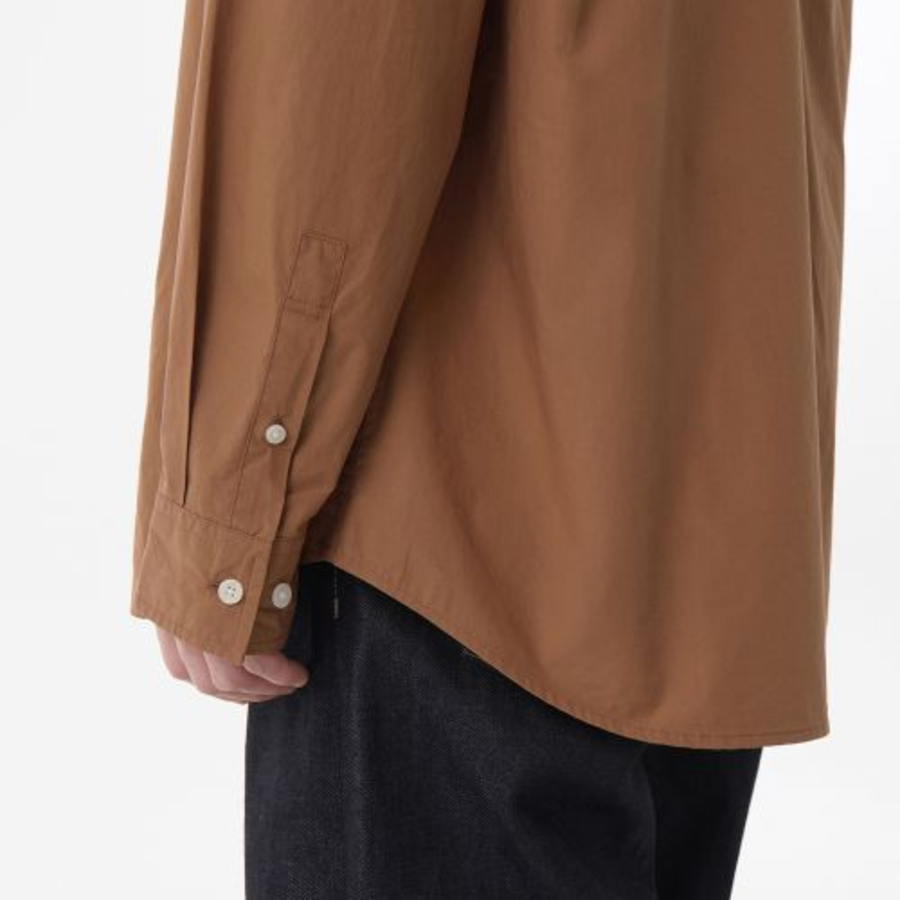 Relaxed Soft Poplin Shirt [Dusty Orange]